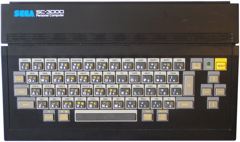 SEGA SC-3000 visto dall'alto